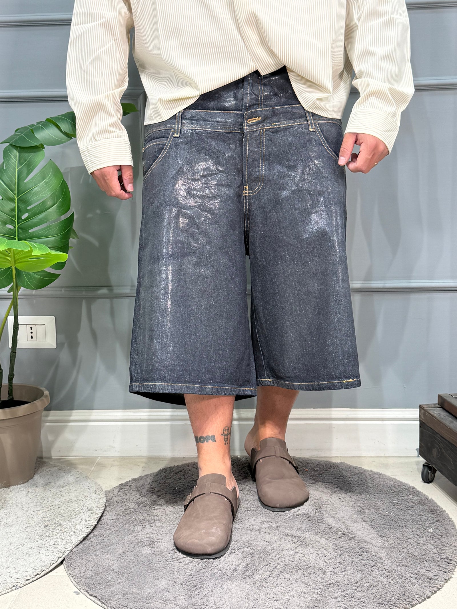 Jorts double raw Denim
