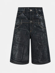 Jorts double raw Denim